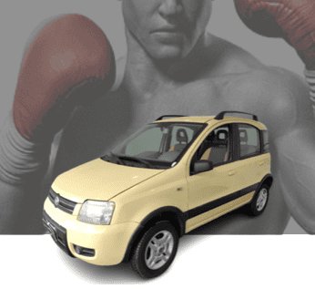 Noleggio Fiat Panda 1.3mjt kw51 diesel 2012 gialla